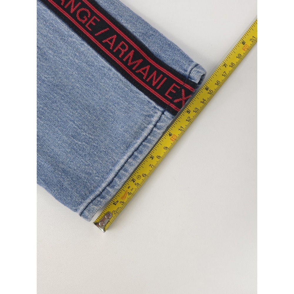 A/X J13 Slim Jeans light wash with Armani Exchange on the sides men's size 31 - Picture 11 of 11